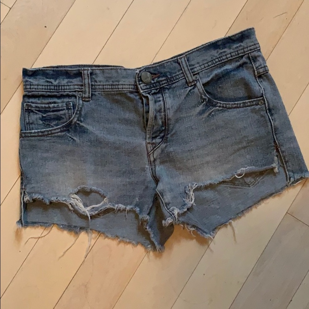 Free People Denim Cut Off Shorts